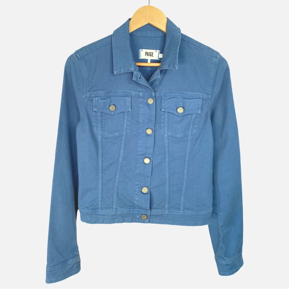 PAIGE Denim Rowan Jean Jacket - Faded Blue - Size M